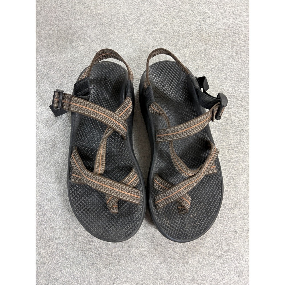 Chaco Z/2 Classic Sport Sandals Brown Orange Toe Loop (Men's Size 9)